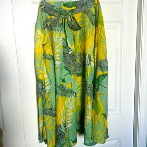Tropical print Summer Skirt / Pool Cover-up